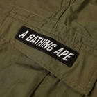 A Bathing Ape Men's 6 Pocket Short in Olive Drab