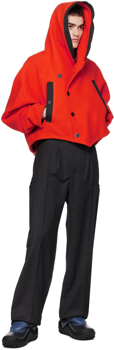 Kiko Kostadinov Gray Megara Trousers Kiko Kostadinov Kiko Kostadinov Gray Megara Trousers Kiko Kostadinov