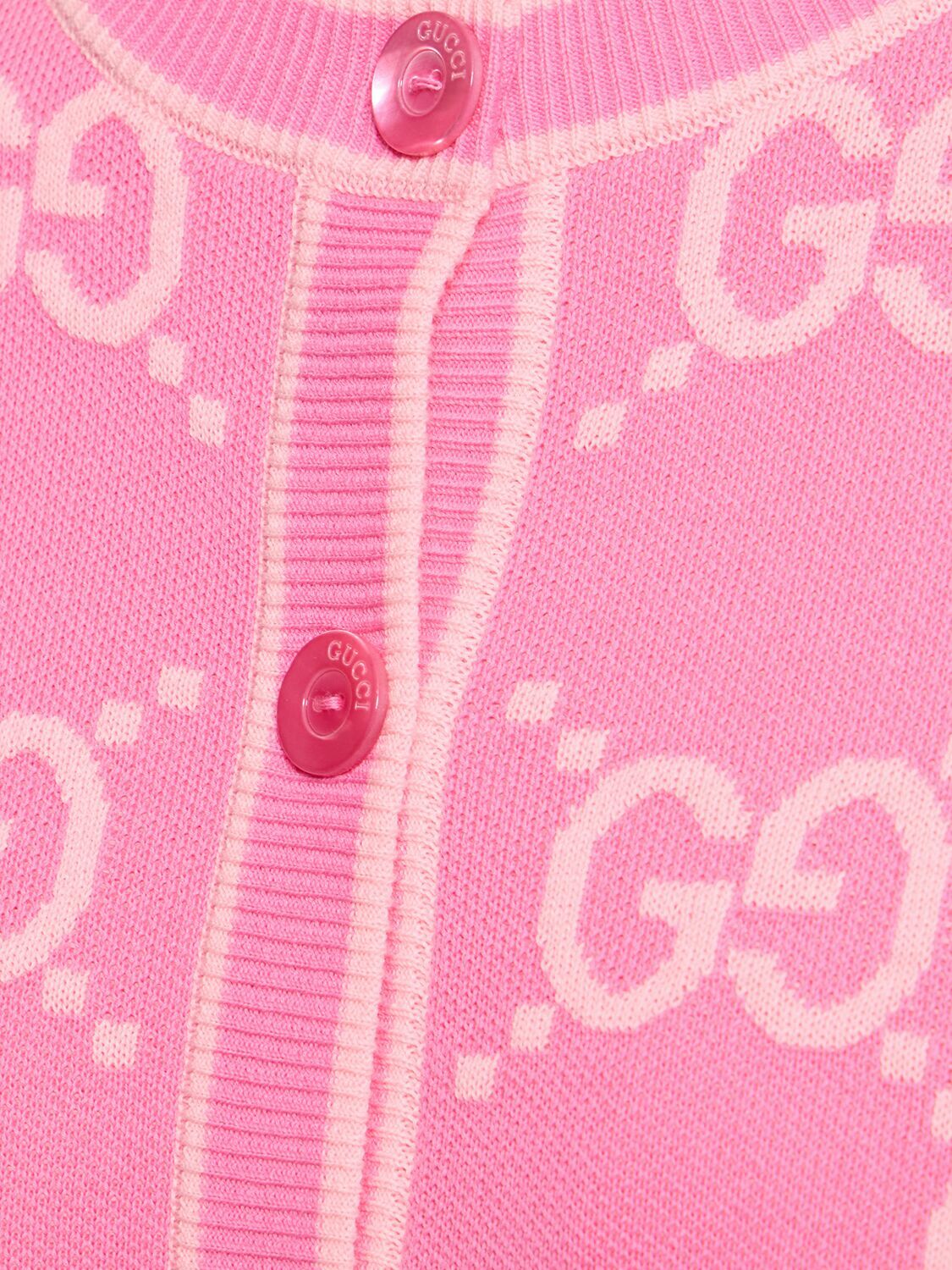 GUCCI Gg Cotton Jacquard Cardigan