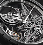 Roger Dubuis - Excalibur Automatic Skeleton 42mm Titanium and Leather Watch, Ref. No. DBEX0726 - Black
