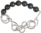 Completedworks Silver & Pearl Who's In Charge Bracelet