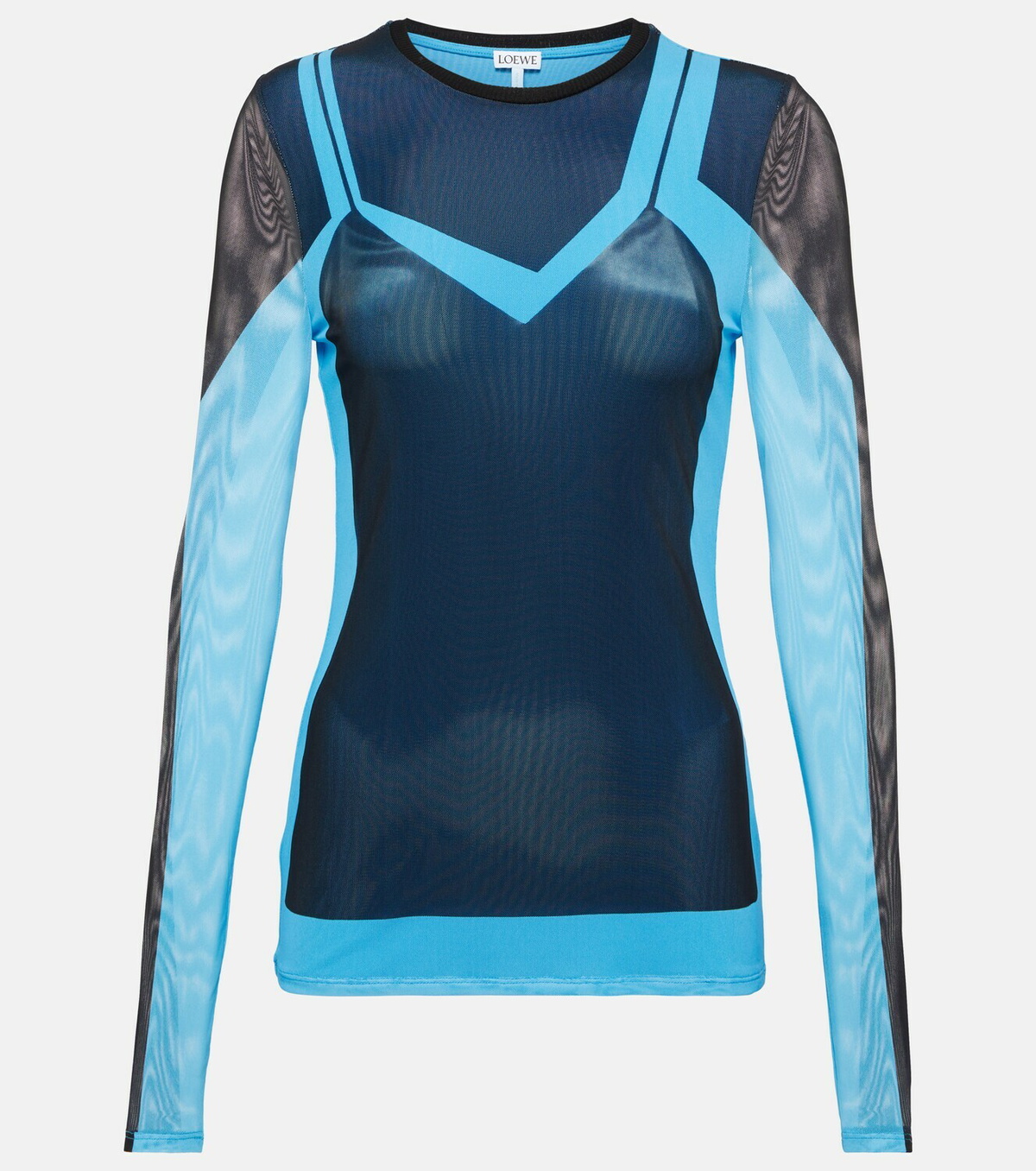 Loewe Colorblocked mesh top