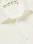 Abc. 123. - Webbing-Trimmed Logo-Embroidered Cotton-Ripstop Shirt - White