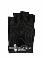 LANVIN Padded Leather Fingerless Gloves