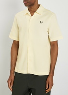 Fred Perry Logo-embroidered Cotton Shirt Ecru