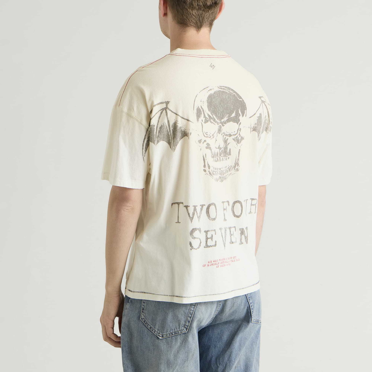 Represent 247 Men's Represent X Avenged Sevenfold Death Bat T-Shirt in White