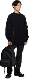sacai Black Pocket Backpack