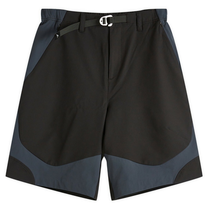 Photo: Purple Mountain Observatory Men's Terrain Shorts in Black/Airforce Blue