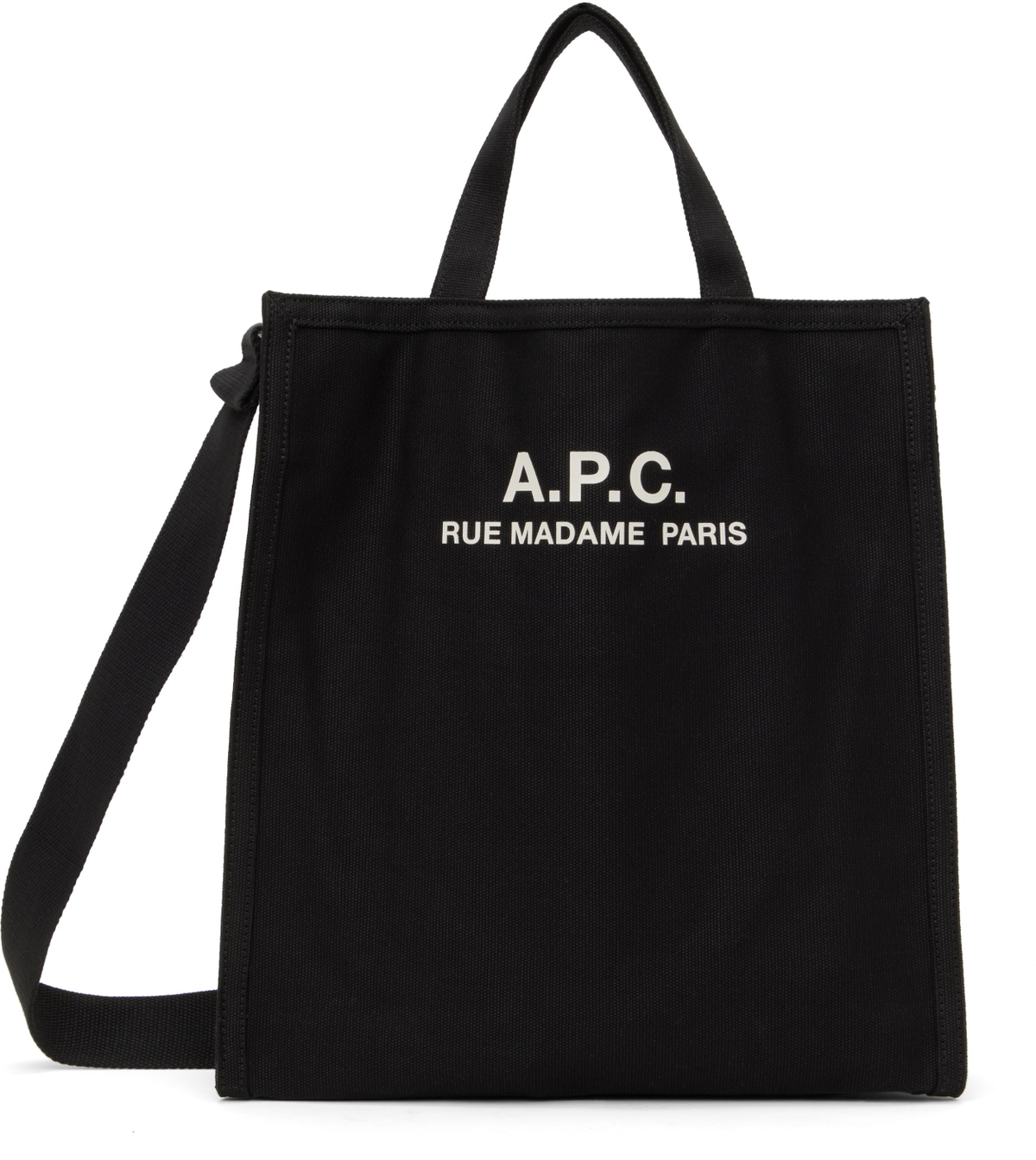 A.P.C. Black Recuperation Shopping Tote