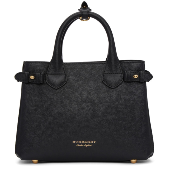 Burberry Black Small Banner Tote Burberry