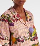 Eres Cherry printed silk twill shirt
