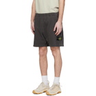 Stone Island Gray 6200014 Malfilé Fleece Old Effect Shorts