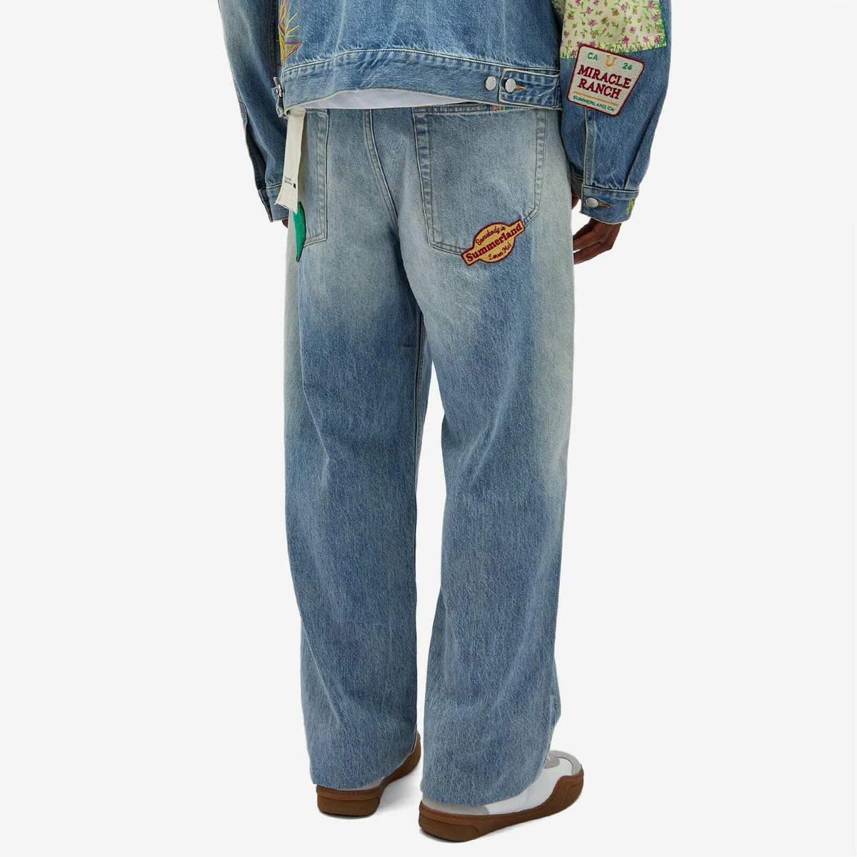 Nahmias Men's Playground Baggy Jeans in Light Wash
