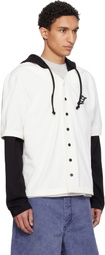 JACQUEMUS Off-White & Black 'The Letro long-sleeve' Hoodie