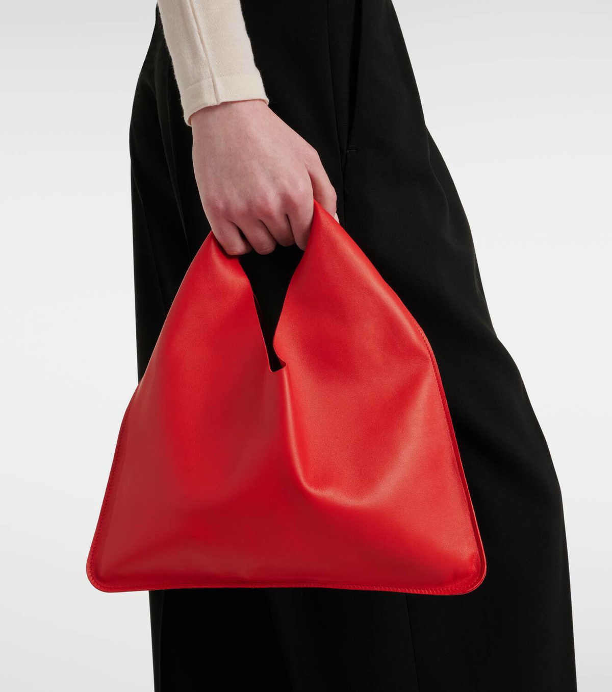 The Row Bindle Small leather tote bag The Row