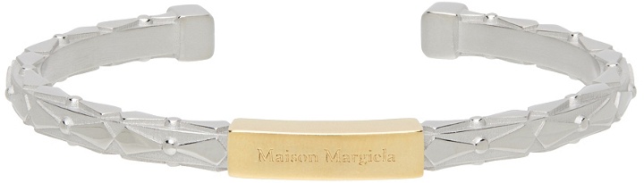 Photo: Maison Margiela Silver & Gold Logo Bracelet