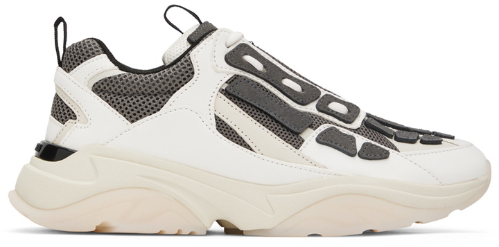 Photo: AMIRI White & Gray Bone Runner Sneakers