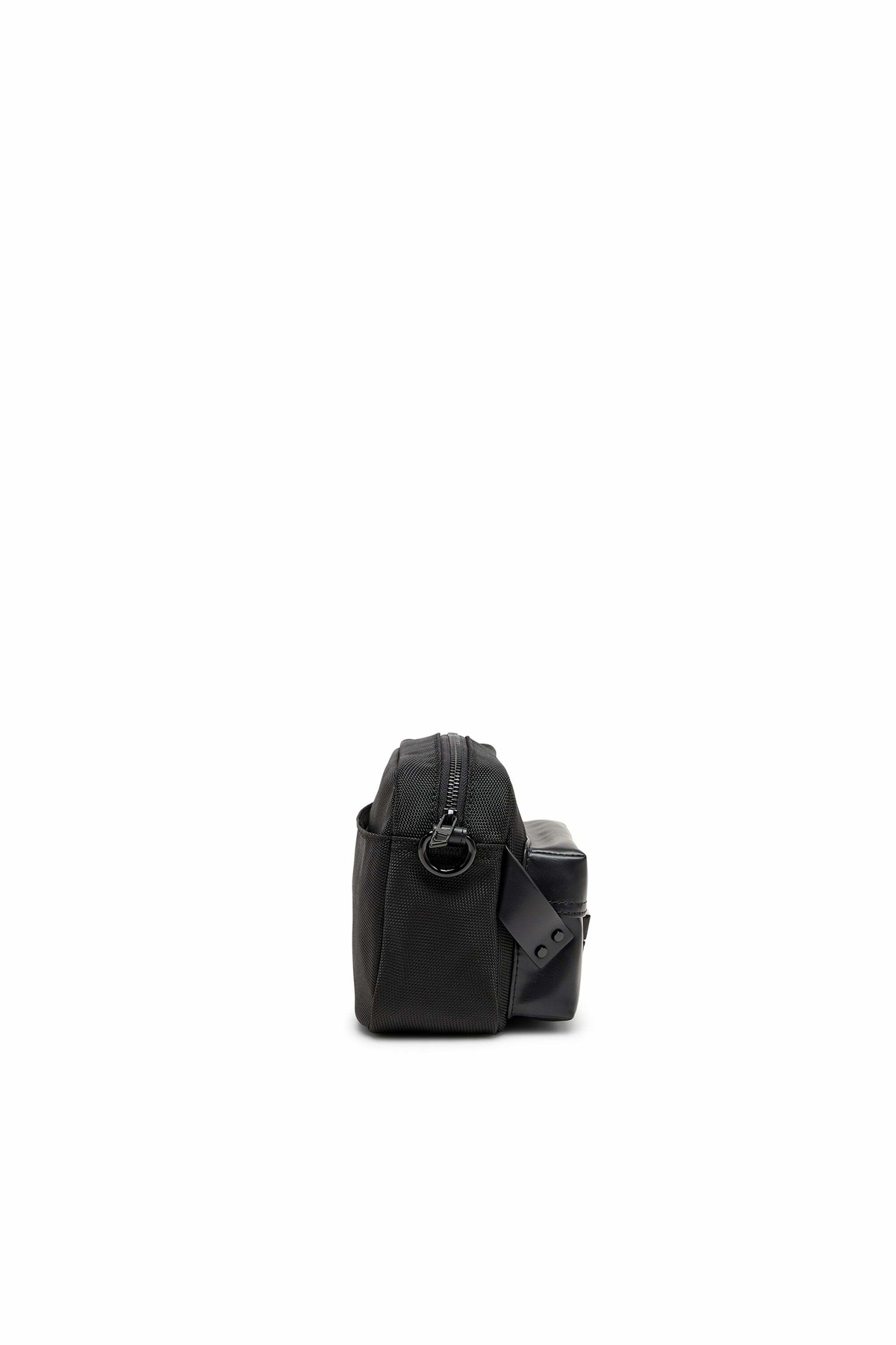 Diesel Multi-Pkts - Crossbody bag in nylon with flap pocket - Crossbody Bags - Unisex - Black