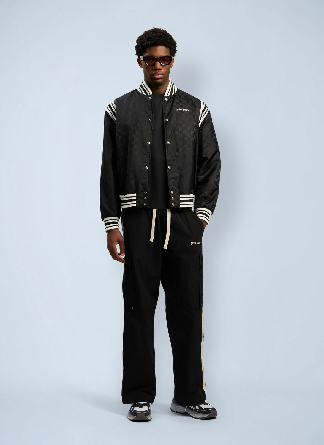 Palm Angels Monogram Jacquard Bomber Jacket