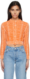 Re/Done Orange Baby Cardigan
