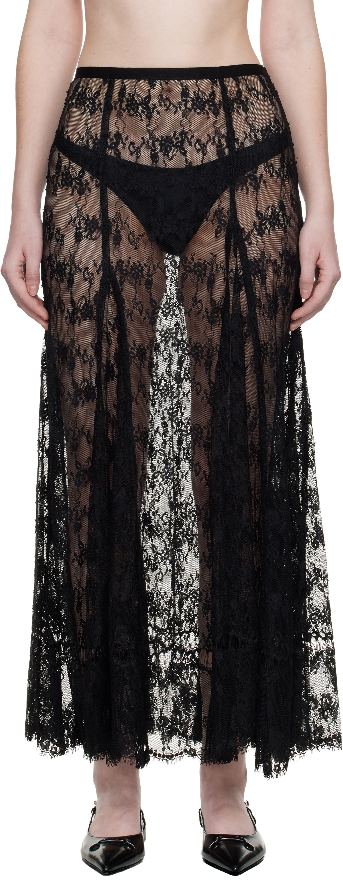 Collina Strada Black Pamela Maxi Skirt
