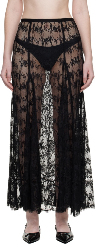 Photo: Collina Strada Black Pamela Maxi Skirt
