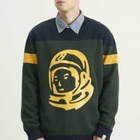 Billionaire Boys Club Men's Astro Panelled Knit Jumper in Dark Green
