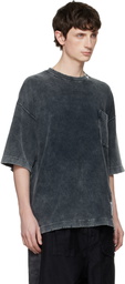 Maison MIHARA YASUHIRO Black Bleached Thermal T-shirt