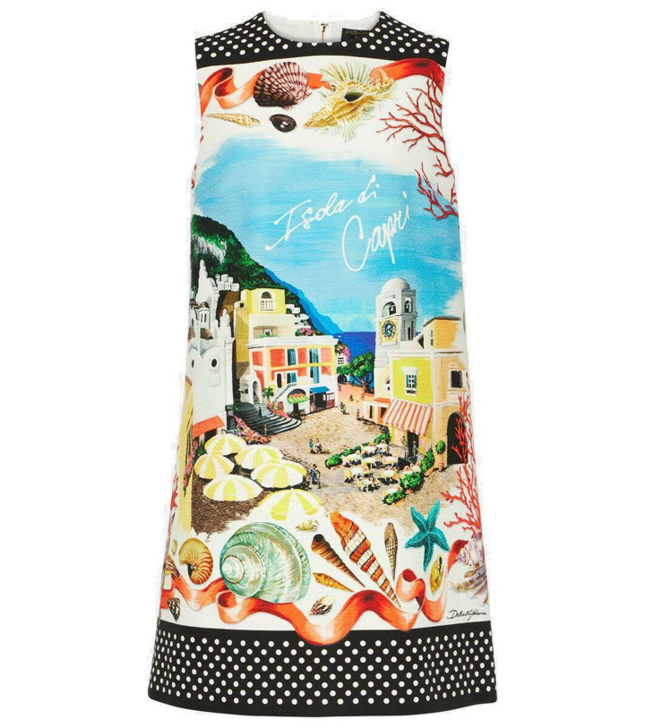 Photo: Dolce&Gabbana Capri printed cotton minidress