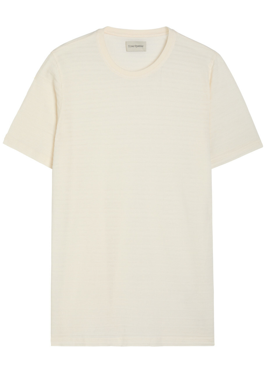 Oliver Spencer Conduit Fine-knit T-shirt Ecru