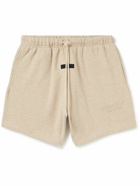 FEAR OF GOD ESSENTIALS - Logo-Appliquéd Cotton-Blend Jersey Drawstring Shorts - Neutrals