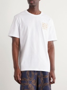LOEWE - Paula's Ibiza Logo-Embroidered Cotton T-Shirt - White
