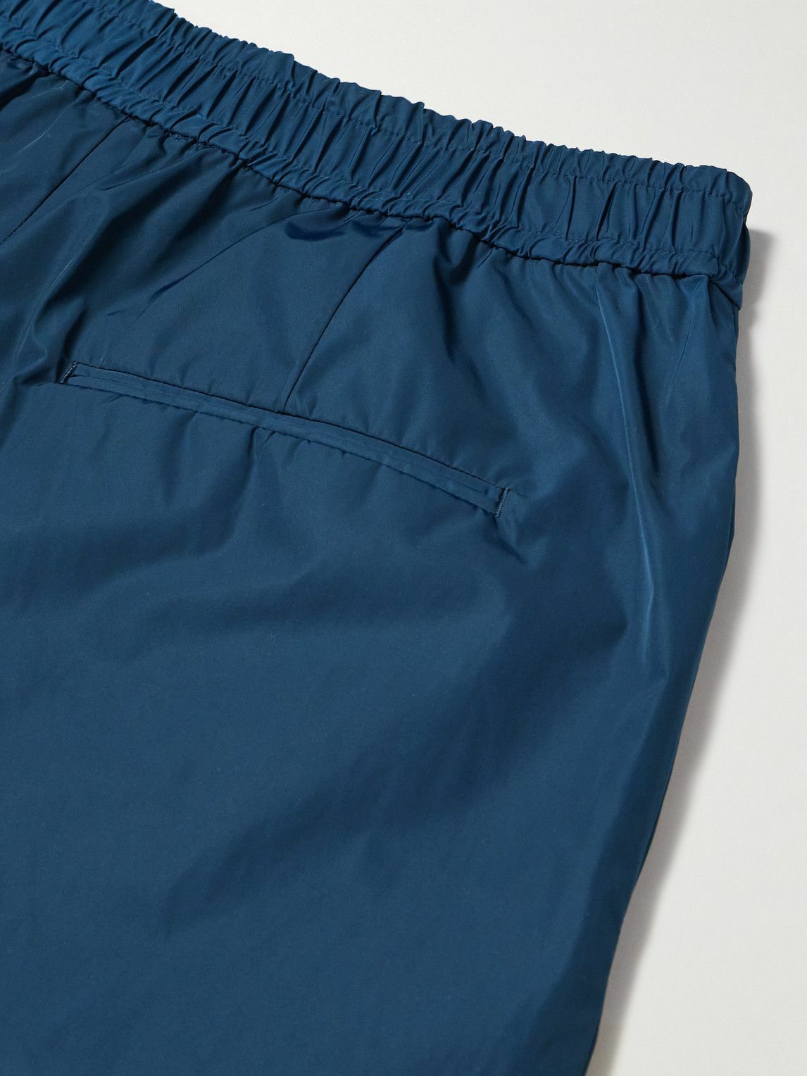 ATON - Wide-Leg Shell Shorts - Blue