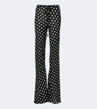 Alexandra Miro Scarlett polka-dot flared pants