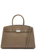 Demellier The Hudson Midi Grained Leather top Handle bag - Taupe - One Size