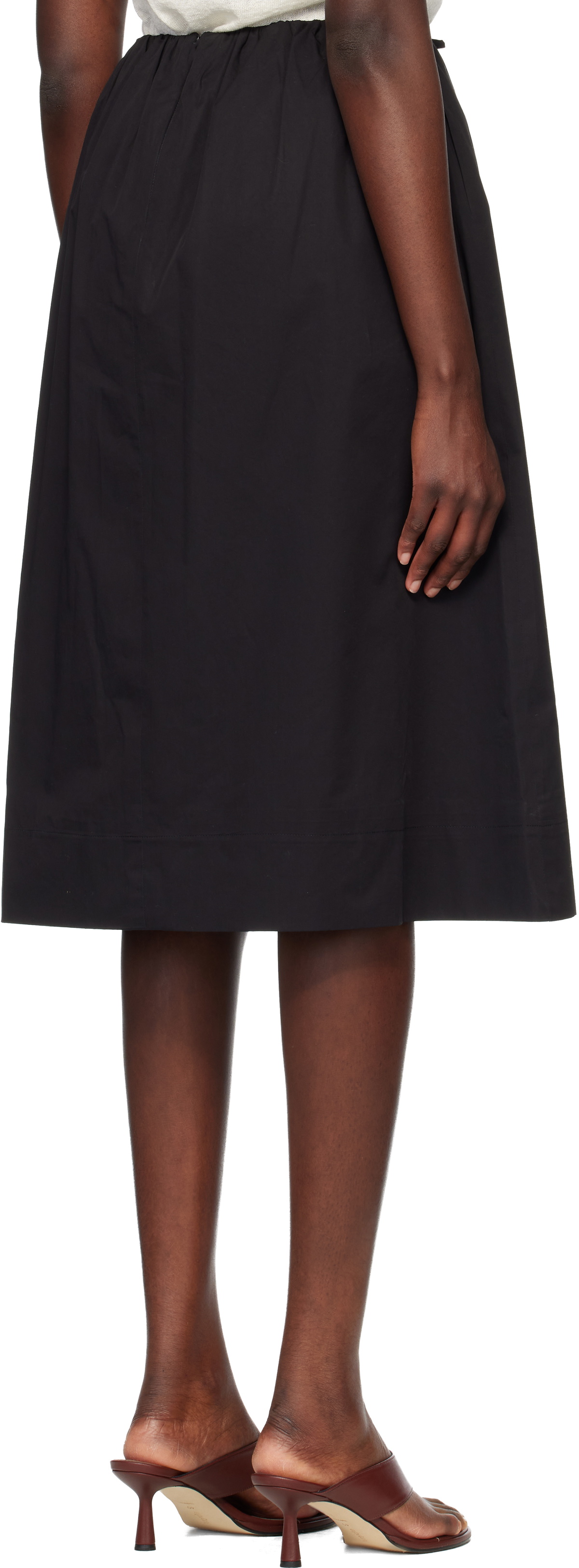 Nothing Written Black Leia A-Line Midi Skirt