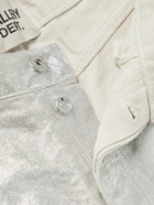 Gallery Dept. - Logan Bootcut Metallic Coated Jeans - Silver