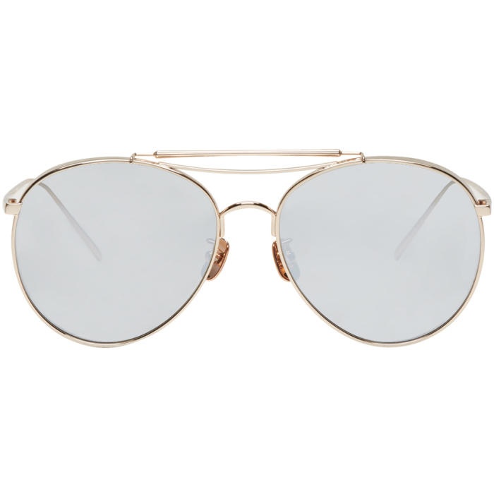 Photo: Gentle Monster Gold Big Bully Sunglasses