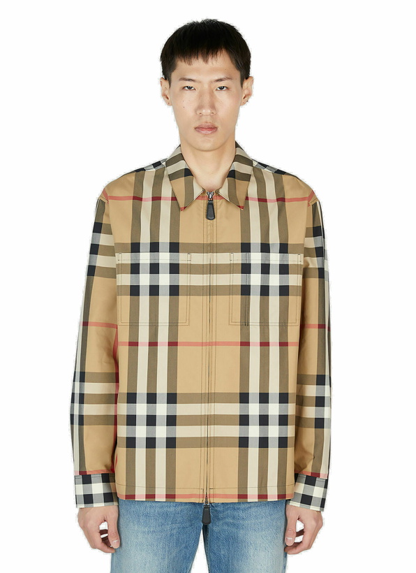 Photo: Burberry - Check Shirt in Beige