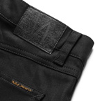 Nudie Jeans - Steady Eddie II Slim-Fit Tapered Organic Stretch-Denim Jeans - Black