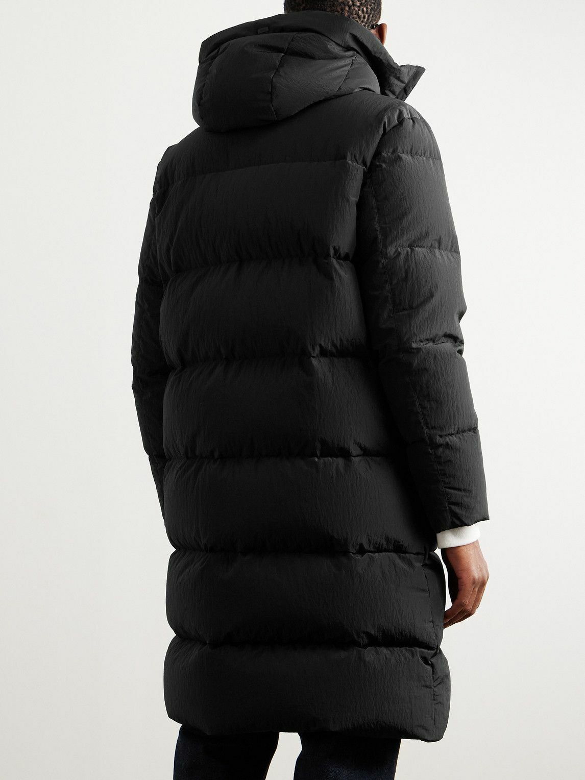 Herno Laminar - Laminar Quilted Crinkled-Shell Hooded Down Parka ...