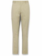 Brioni - Pienza Slim-Fit Straight-Leg Cotton-Blend Twill Trousers - Neutrals