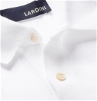 Lardini - Ribbed Cotton Polo Shirt - Neutrals