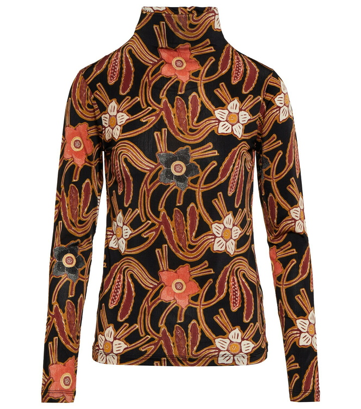 Photo: Ulla Johnson Aurelia printed turtleneck top