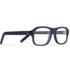 Kingsman - Cutler and Gross Eggsy's Square-Frame Acetate Optical Glasses - Navy