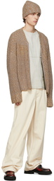 Eckhaus Latta Tan & Pink Terrain Cardigan