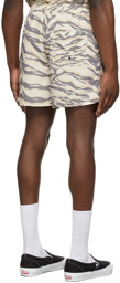 Ksubi Beige & Grey Tigerrr Board Shorts