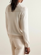 Theory - Striped Merino Wool Sweater - Neutrals