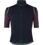 Cafe du Cycliste - Monique Striped Merino Wool-Blend Jersey - Blue