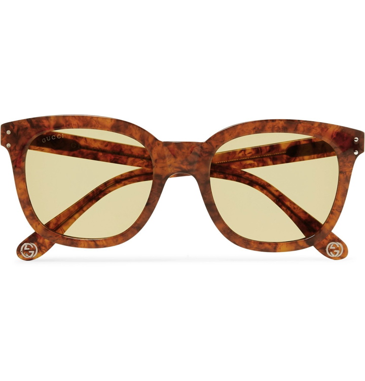 Photo: Gucci - Square-Frame Acetate Sunglasses - Tortoiseshell